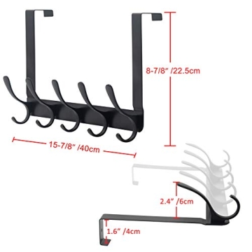 SKOLOO Over The Door Hook Hanger for Clothes and Towels