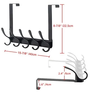 SKOLOO Over The Door Hook Hanger for Clothes and Towels