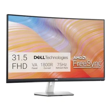 Dell S3222HN 31.5-inch FHD Curved Monitor - 75Hz, AMD FreeSync