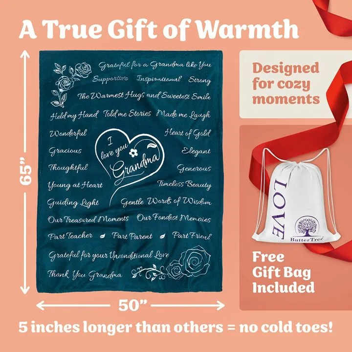 Grandma Gift Blanket for Comfort and Love