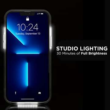 Case-Mate LuMee Halo Light Up Selfie Case for iPhone 12 Pro Max (5G) - Front & Rear Illumination - 6...