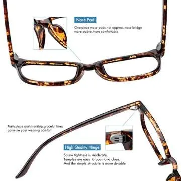 MEETSUN Blue Light Blocking Glasses, Anti Eye Strain Headache (Sleep Better),Computer Reading Glasses UV400 Transparent Lens (Black + Tortoise Shell Frame / 2 PACK, 53)