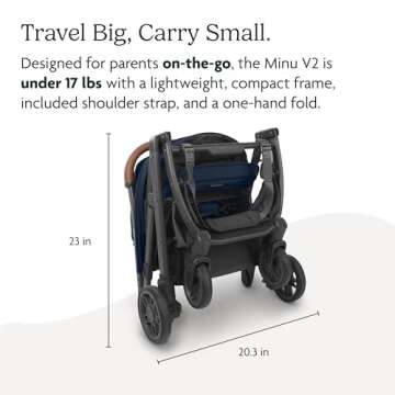 UPPAbaby Minu V2 Lightweight Travel Stroller