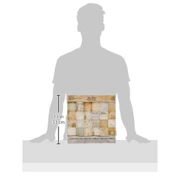 French Industrial Paper Stash by Tim Holtz Idea-ology, 36 Sheets, Double-Sided Cardstock, Various Sizes, Multicolored, TH93052