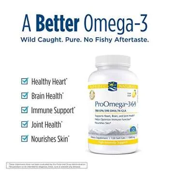 Nordic Naturals ProOmega 3-6-9 Soft Gels for Heart & Skin Health