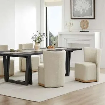Stylish CHITA Rolling Dining Chairs Set of 2 for Chic Spaces