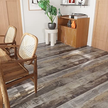 VEELIKE Weathered Grey Wood Contact Paper for Easy Home Makeover