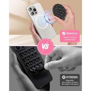 Hoerrye Suction Cup Phone Mount for Easy Phone Use