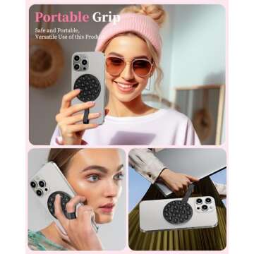 Hoerrye Suction Cup Phone Mount for Easy Phone Use