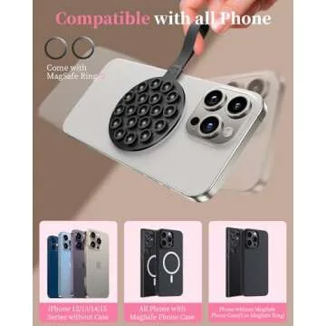 Hoerrye Suction Cup Phone Mount for Easy Phone Use