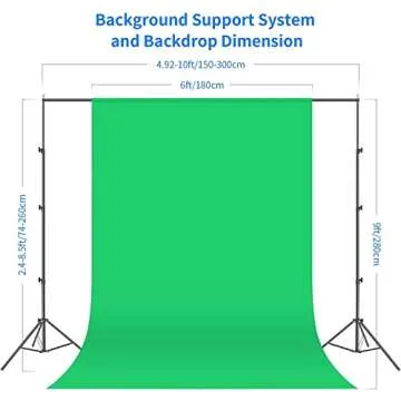 Expert NEEWER Photography Lighting Kit with Backdrops, UL-certified LED Umbrella Softbox Outdoor Stu...