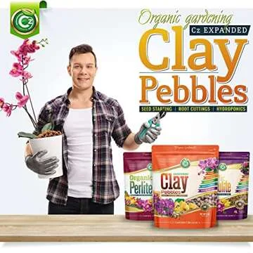 Expanded Clay Pebbles LECA Grow Media for Plants, Orchids, DWC Hydroponics, Aquaponics, Aquaculture Garden Soil Additive Conditioner Amendment Ceramsite Aggregate Cz Garden