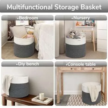 Goodpick Cotton Rope Basket for Stylish Storage Solutions