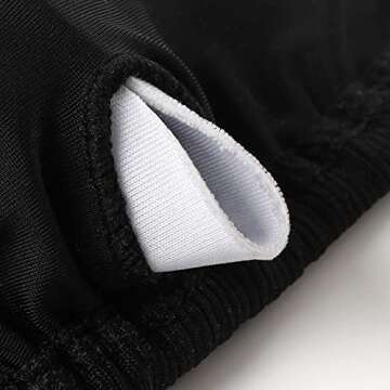 MOSHENGQI Women Sexy Brazilian Bikini 2 Piece Spaghetti Strap Top Thong Swimsuit Bathing Suit(S,Ribbed-Black)