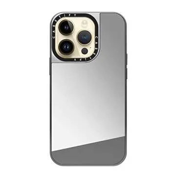 Stylish CASETiFY Mirror iPhone 14 Pro Case with Protection