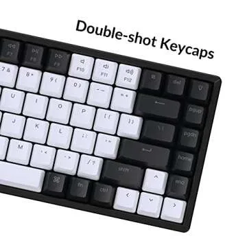 Keychron K2 75% Layout 84 Keys Hot-swappable Bluetooth Wireless/USB Wired Mechanical Keyboard with Gateron G Pro Brown Switch/Double-Shot Keycaps/RGB Backlight/Aluminum Frame for Mac Windows Version 2