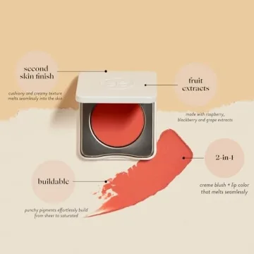 Honest Beauty 2-in-1 Creme Blush Lip Color Coral Peach