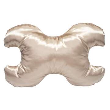Save My Face!" Pillow The Original Anti-Wrinkle PILLOWETTE Le Grand Pillow - Satin Champagne