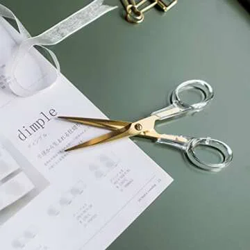 Stylish Gold Stainless Steel Multi-Purpose Scissors for All
