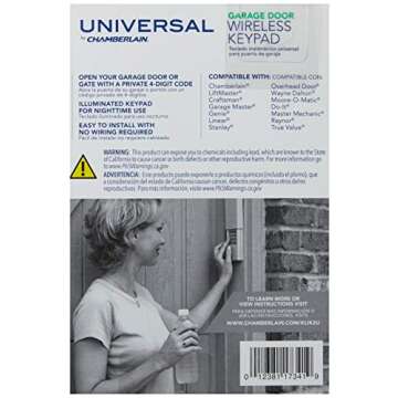 Chamberlain Keyless Entry Garage Keypad for Convenience