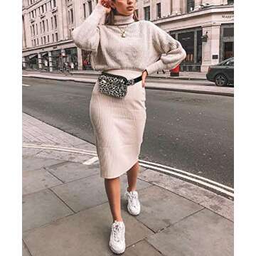 UTO Fanny Pack for Women Crossbody Trendy Fashion Belt Purse Chest Waist Hip Bumbag for Outdoor Shop...