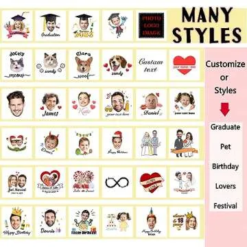 Custom Temporary Tattoos Personalized Tattoos with Photo Face Name Logo Customized for Adults Kids W...