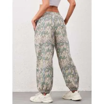 Eutten Women's Baggy Fleece Sweatpants Casual High Waisted Joggers Pants Fitted Sweat Pants with Pockets