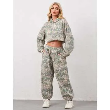 Eutten Women's Baggy Fleece Sweatpants Casual High Waisted Joggers Pants Fitted Sweat Pants with Pockets