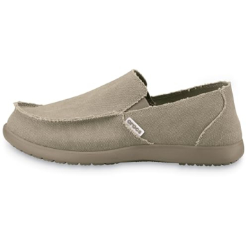 Comfortable Crocs Men's Santa Cruz Loafers - Khaki Slip On Shoes