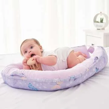 Viviland Baby Lounger Cozy Soft Cotton Nest for Infants