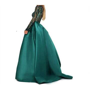 Aries Tuttle Green/Burgundy/Navy Blue Satin Mermaid Prom Evening Party Dress Gown Detachable Train