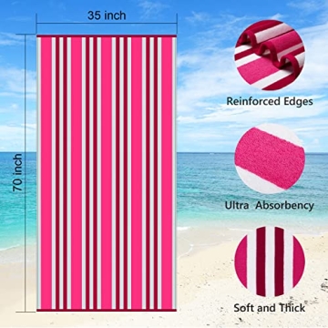 TEQQO Luxury Oversized Quick Dry Soft Cotton Beach Towel