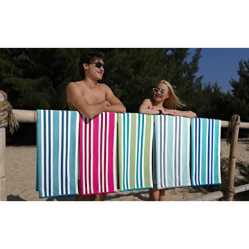 TEQQO Luxury Oversized Quick Dry Soft Cotton Beach Towel