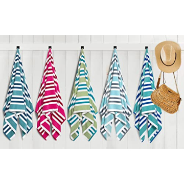 TEQQO Luxury Oversized Quick Dry Soft Cotton Beach Towel