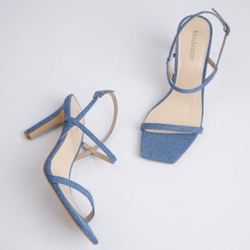 Modatope Elegant Open Toe Strappy High Heel Sandals