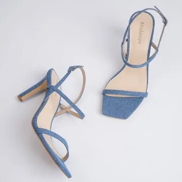 Modatope Elegant Open Toe Strappy High Heel Sandals
