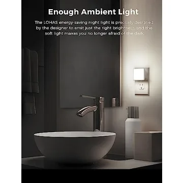 LOHAS LED Night Lights 2-Pack with Auto On/Off