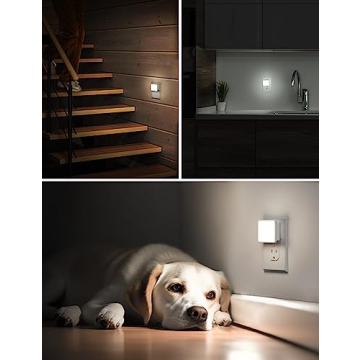 LOHAS LED Night Lights 2-Pack with Auto On/Off
