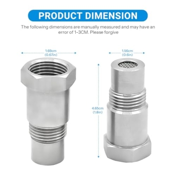 2 Pieces 02 Adapter Tool Fittings for Automotive Parts