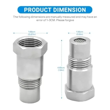 2 Pieces 02 Adapter Tool Fittings for Automotive Parts