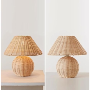 DANGGEOI Natural Rattan Table Lamp for Elegant Lighting