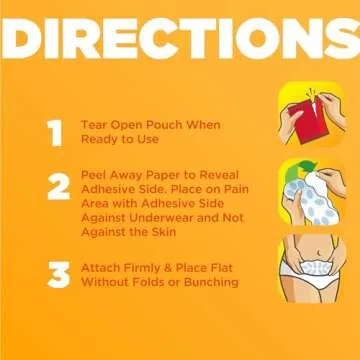 ThermaCare Menstrual Heating Pads for Period Relief, 6 Count