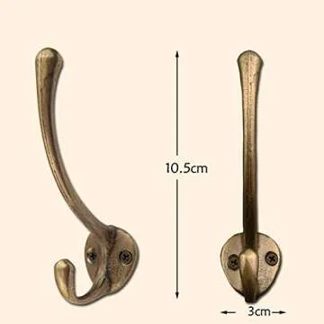 Txinmin Heavy Duty Decorative Dual Coat Hooks