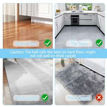 Automatic Moving Cat Toy Balls for Indoor Cats Smart Interactive Self Rotating Ball Kitten Toy Gift USB Rechargeable Cat Toys Set Planet Cat Toys Balls With Lights Electric Pet Ball Pink Toy Ball