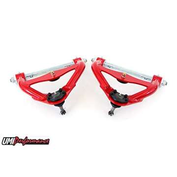 UMI Performance 303133-1-R GM G-Body Upper and Lower Front Control Arm Kit Std. Upper Ball Joint -Re...