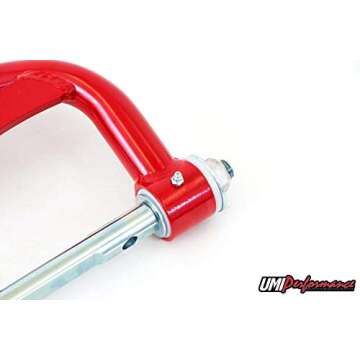 UMI Performance 303133-1-R GM G-Body Upper and Lower Front Control Arm Kit Std. Upper Ball Joint -Red
