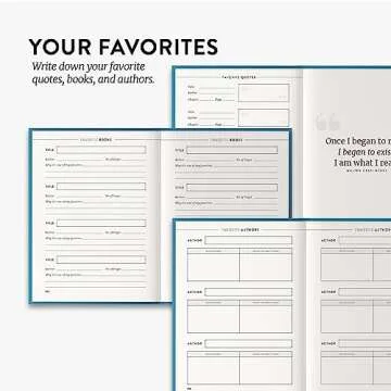 Reading Journal for Book Lovers - Track Habits & Reflect