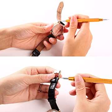 Watch Link Removal Kit, Ohuhu Upgraded 166PCS in 1 Watch Repair Kit Watch Band Tool kit Watch Pin Removal Tool Spring Bar Tool Watch Link Remover Strap Tool with 126PCS Link Pins Perfect Gifts