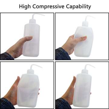 Rbenxia 500ML Wash Bottle for Medical and Tattoo Use