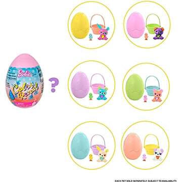 Mattel - Barbie Color Reveal Easter Egg, One Surprise Color Reveal with Each Transaction